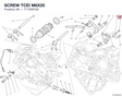 SCREW TCEI M6X20 77150670Z diagram position