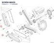 SCREW M6X25 77150693BD diagram position
