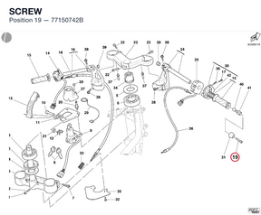 SCREW 77150742B diagram position