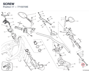 SCREW 77150759E diagram position