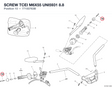 SCREW TCEI M6X55 UNI5931 8.8 77150763B diagram position
