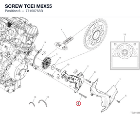 SCREW TCEI M6X55 77150768B diagram position