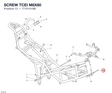 SCREW TCEI M8X80 77151418B diagram position