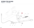 SCREW TCEI M10X25 77151548B diagram position
