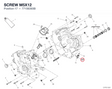 SCREW M5X12 77156393B diagram position