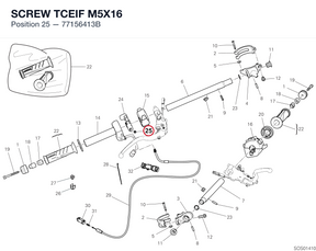 SCREW TCEIF M5X16 77156413B diagram position