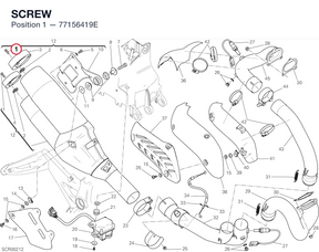 SCREW 77156419E diagram position