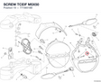 SCREW TCEIF M5X50 77156518B diagram position