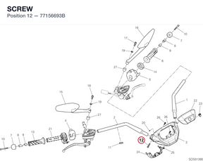 SCREW 77156693B diagram position