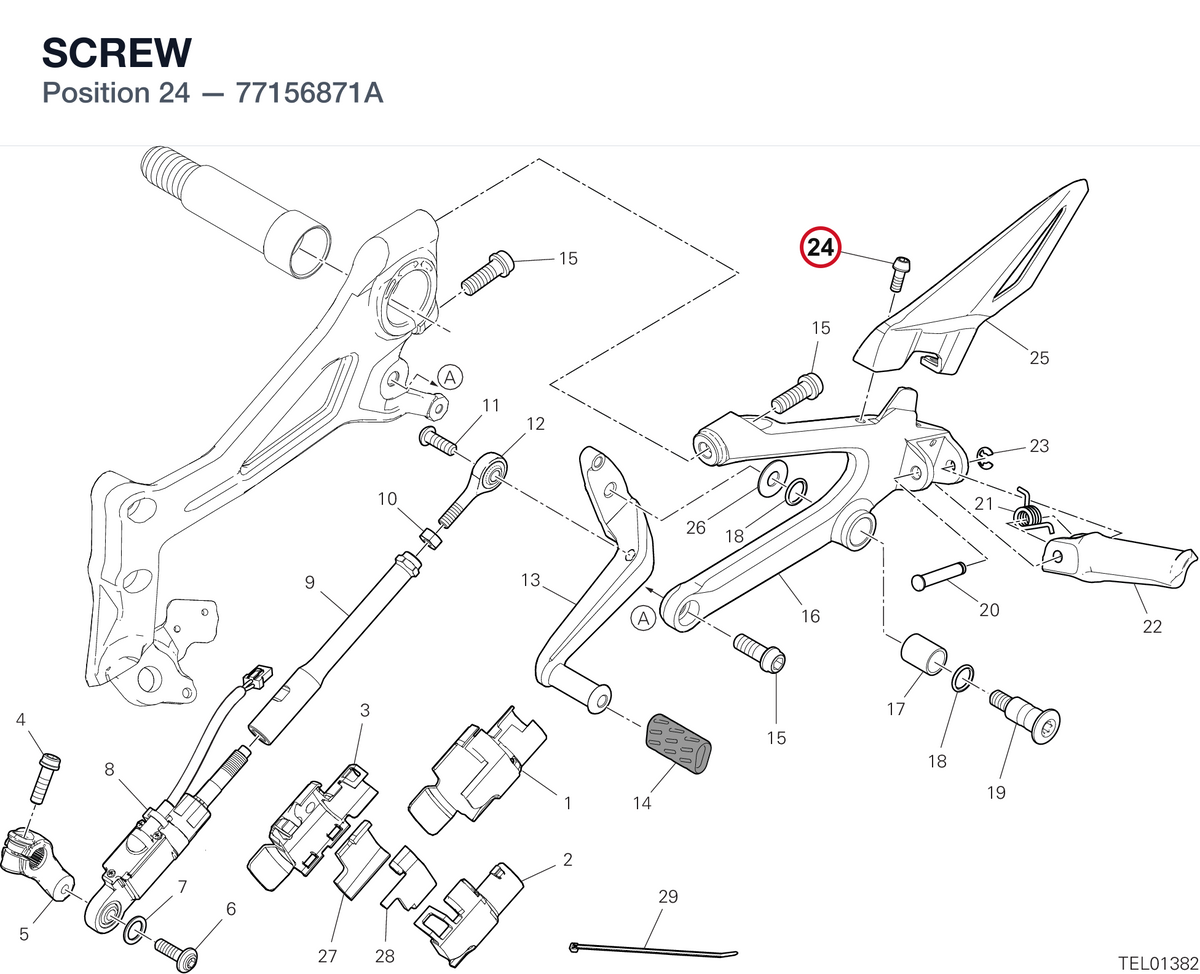 SCREW 77156871A diagram position
