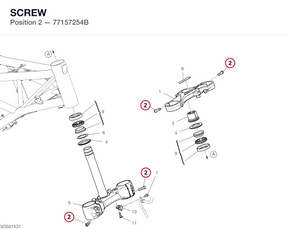 SCREW 77157254B diagram position