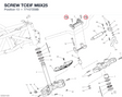 SCREW TCEIF M8X25 77157258B diagram position