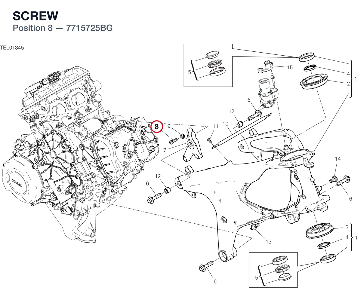 SCREW 7715725BG diagram position