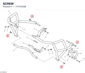SCREW 77157523B diagram position