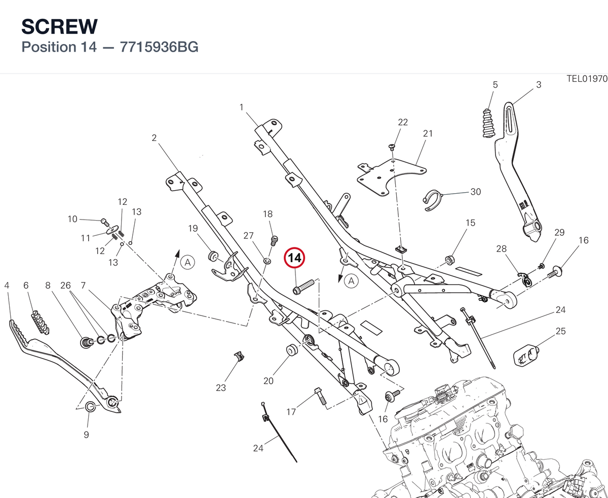 SCREW 7715936BG diagram position