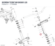 SCREW TCEIF M10X50X1.25 77159388B diagram position