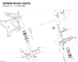 SCREW M10X1.25X70 77159418B diagram position