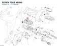 SCREW TCEIF M8X40 77159643B diagram position