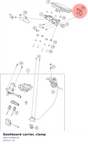 Diagram preview: Dashboard carrier, clamp (A60714060010)