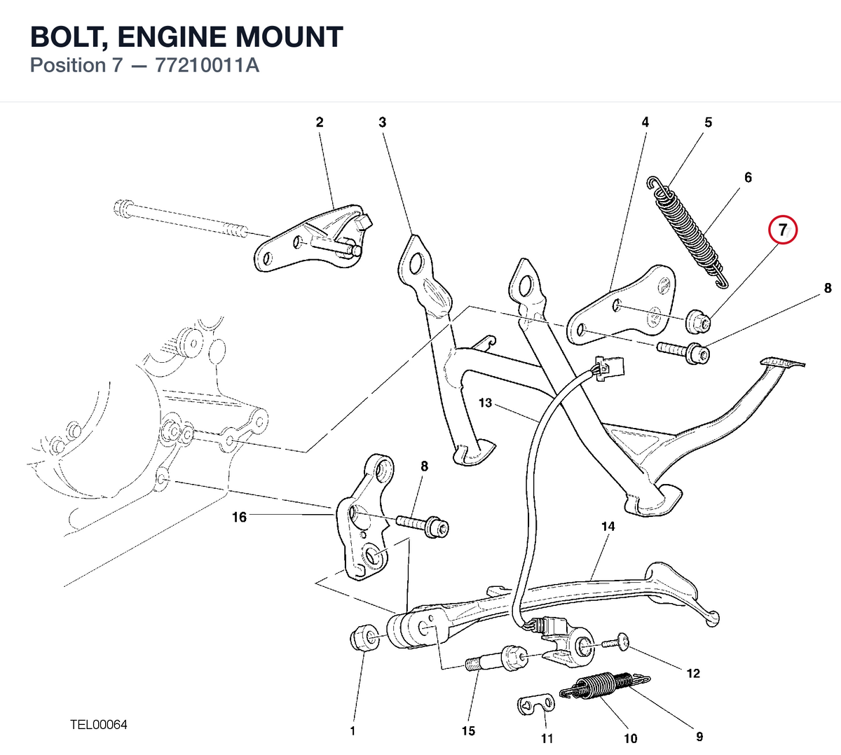 BOLT, ENGINE MOUNT