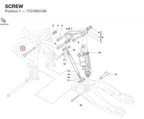 SCREW 77210021AB diagram position