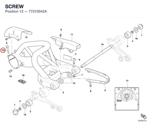SCREW 77210042A diagram position