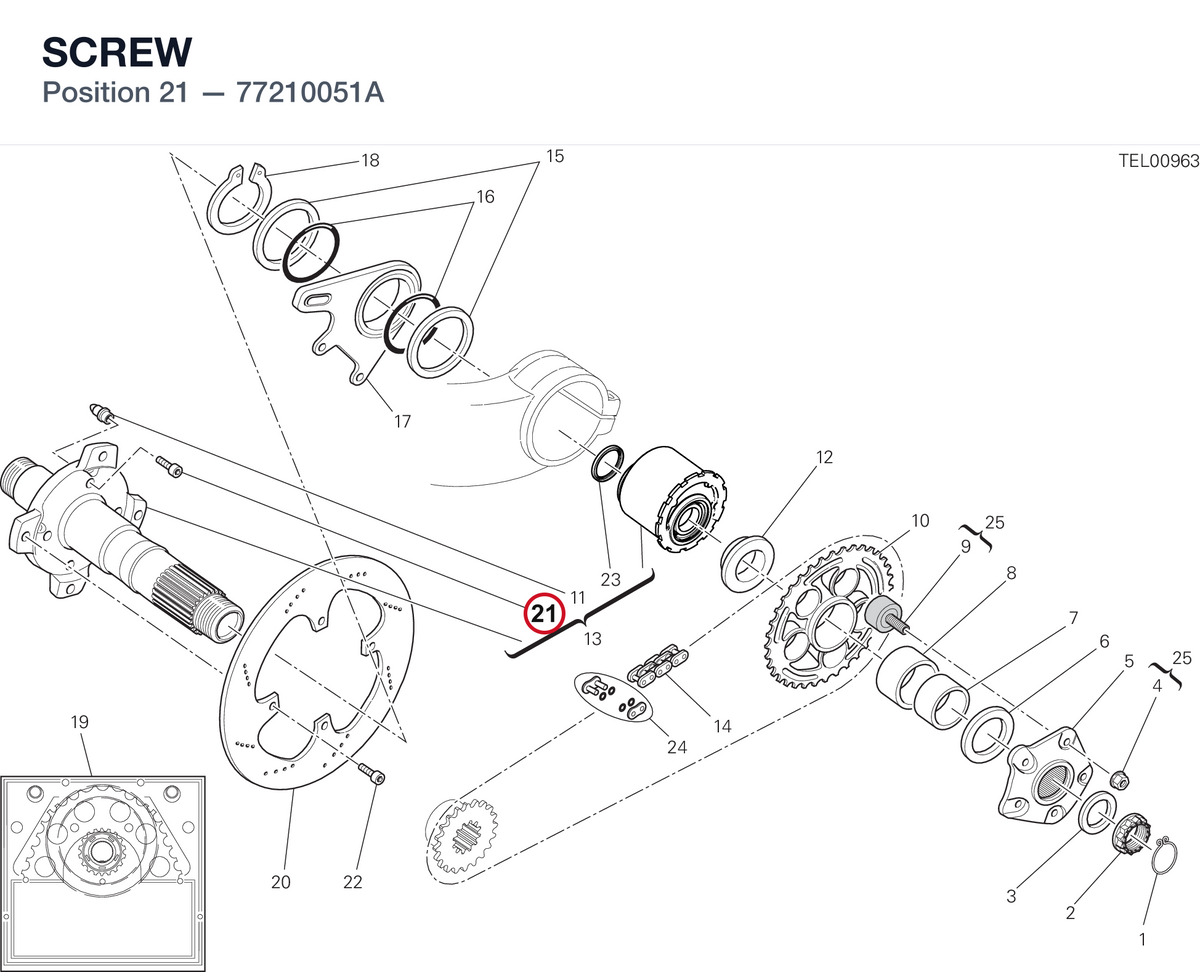 SCREW 77210051A diagram position