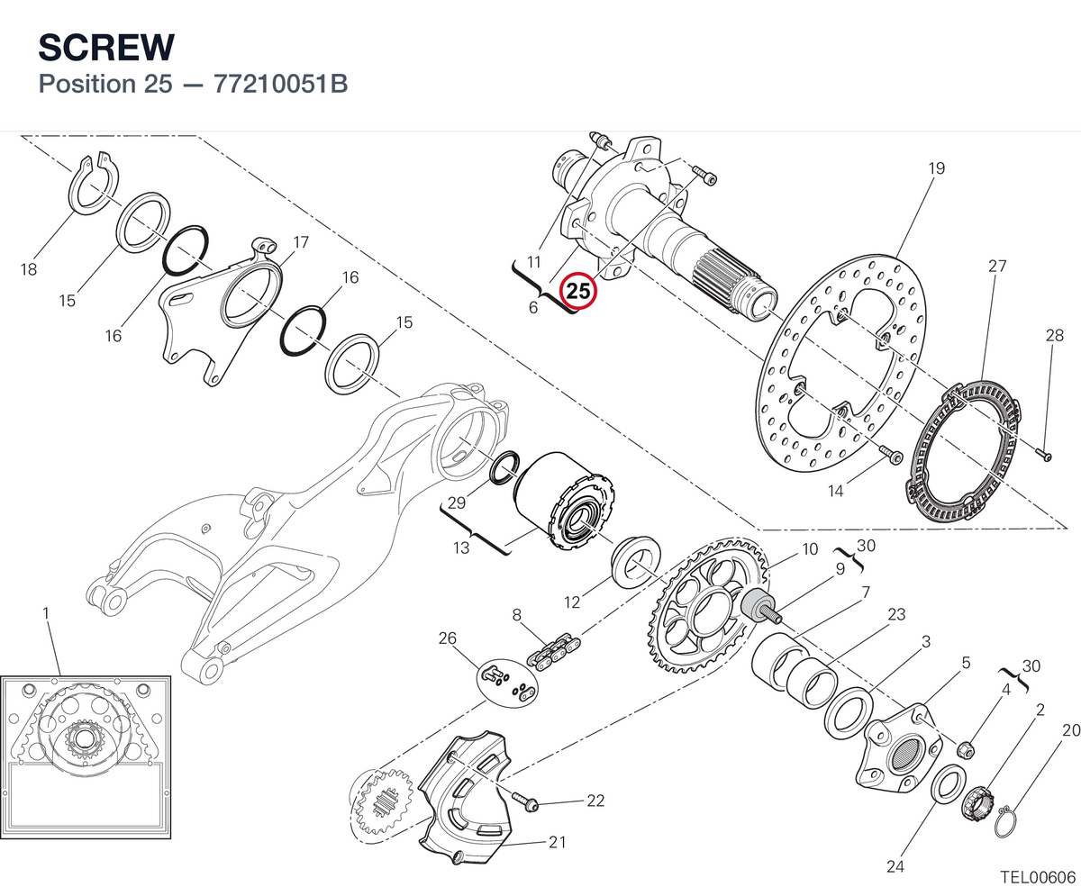 SCREW 77210051B diagram position