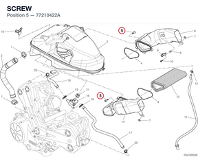 SCREW 77210422A diagram position