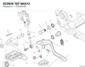SCREW TEF M5X12 77210471B diagram position