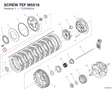 SCREW TEF M5X16 77210551A diagram position