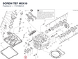 SCREW TEF M5X16 77210621A diagram position