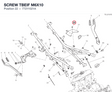 SCREW TBEIF M6X10 77211021A diagram position
