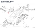 SCREW TBEIF M6X18 77211031A diagram position