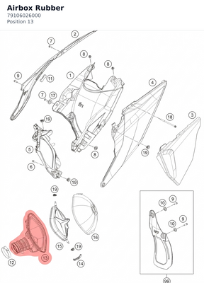 Diagram preview: Airbox Rubber (79106026000)