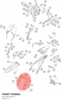 Diagram preview: FRONT FENDER (A67508010000C1)