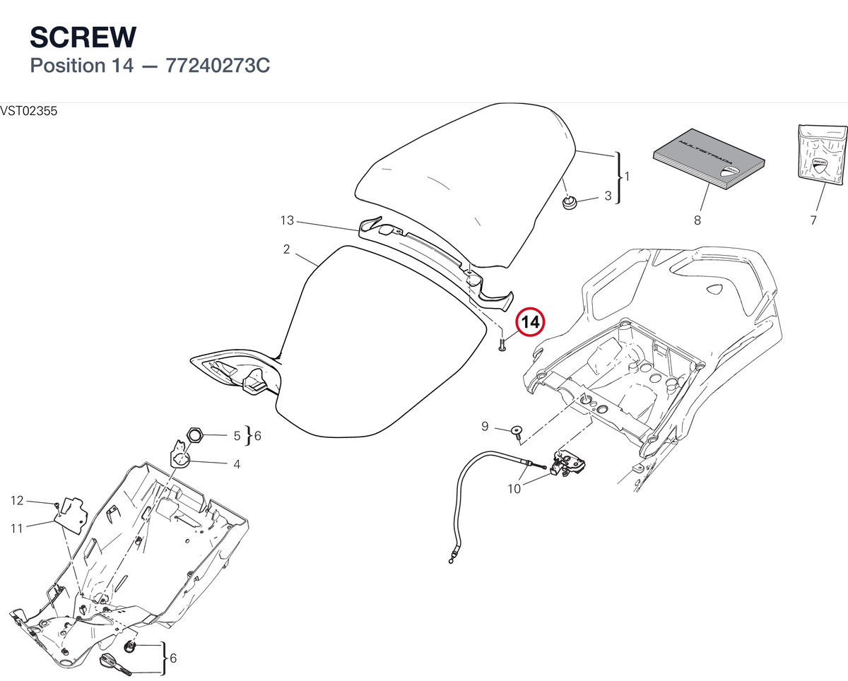 SCREW 77240273C diagram position