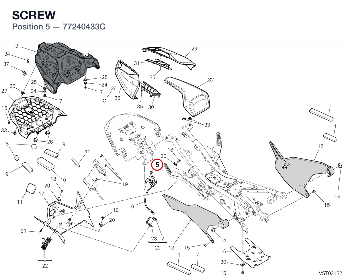 SCREW 77240433C diagram position