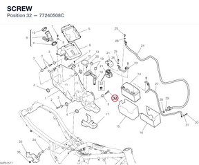 SCREW 77240508C diagram position