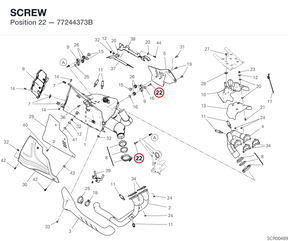 SCREW 77244373B diagram position