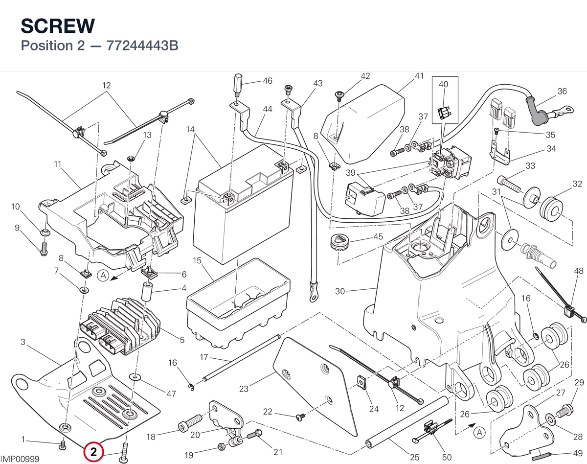 SCREW 77244443B diagram position