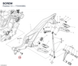 SCREW 7724453BG diagram position