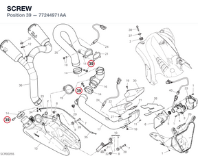 SCREW 77244971AA diagram position