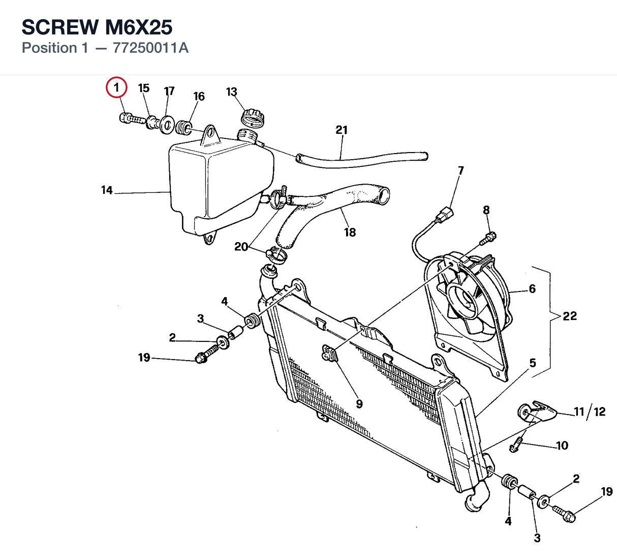 SCREW M6X25