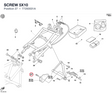 SCREW 5X10 77250031A diagram position