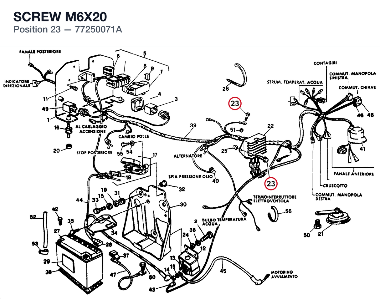 SCREW M6X20