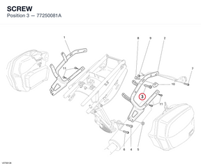 SCREW 77250081A diagram position