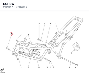 SCREW 77250221B diagram position