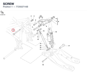 SCREW 77250271AB diagram position