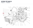SCREW TEF M6X10 77250321A diagram position